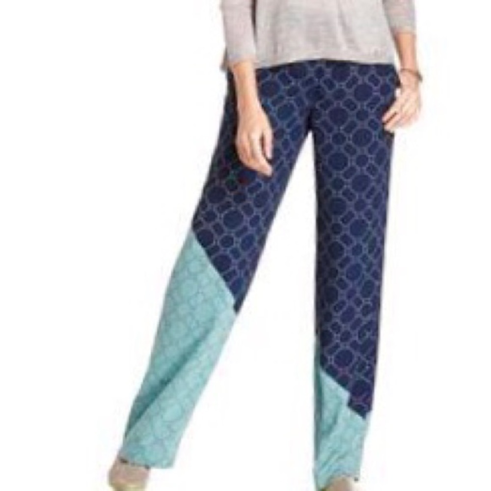 Rachael Roy geometric wide leg pants